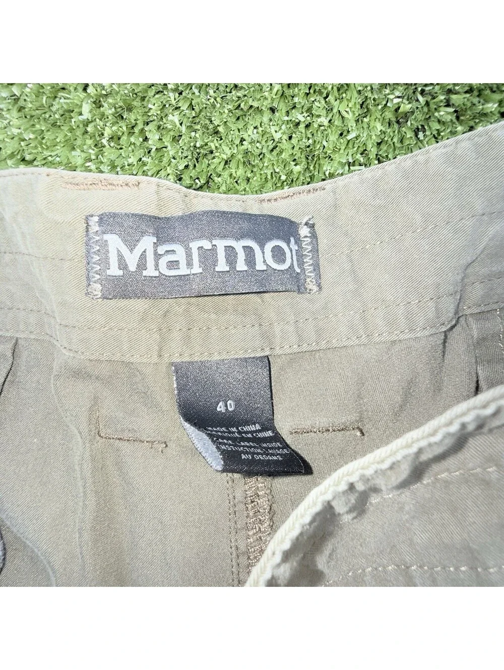 Marmot Mens Cargo Shorts Size 40 Olive Green Hiking Outdoor Utility Pockets
